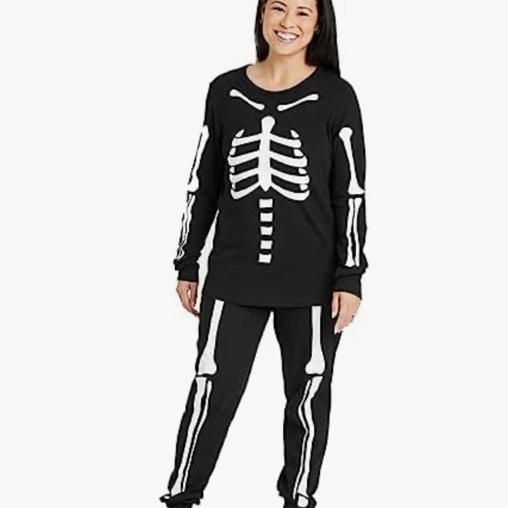 HYDE & EEK! Boutique Women’s Skeleton Sleep Set – Size Large NEW